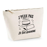 Trousse Beige J’peux pas je suis Gendarme
