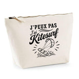 Trousse Beige J’peux pas j’ai Kitesurf