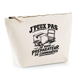 Trousse Beige J’peux pas je suis Préparateur de commandes