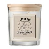Bougie Parfumée Vanille J’peux pas je suis Ébéniste