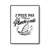 Poster J’peux pas j’ai Planche à voile