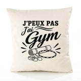 Housse de Coussin J’peux pas j’ai Gym