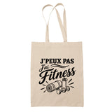 Tote Bag Beige J’peux pas j’ai Fitness