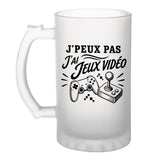 Verre à Bière J’peux pas j’ai Jeux vidéo