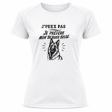 T-shirt de Sport Femme J’peux pas je préfère mon Berger Belge