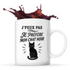 Mug J’peux pas je préfère mon Chat noir