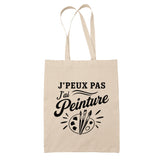 Tote Bag Beige J’peux pas j’ai Peinture
