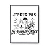 Poster J’peux pas je pars en Grèce