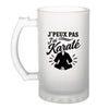 Verre à Bière J’peux pas j’ai Karaté
