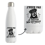 Gourde Isotherme J’peux pas je préfère mon Rottweiler