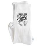 Chaussettes Homme Femme J’peux pas je suis Maître d’école