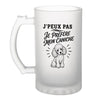 Verre à Bière J’peux pas je préfère mon Caniche