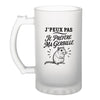 Verre à Bière J’peux pas je préfère ma Gerbille