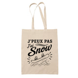 Tote Bag Beige J’peux pas j’ai Snow