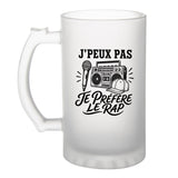 Verre à Bière J’peux pas je préfère le Rap