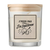 Bougie Parfumée Vanille J’peux pas j’ai Équitation