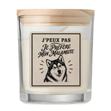 Bougie Parfumée Vanille J’peux pas je préfère mon Malamute