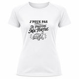 T-shirt de Sport Femme J’peux pas je préfère ma Tortue