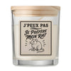 Bougie Parfumée Vanille J’peux pas je préfère mon Rat