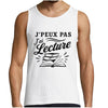Débardeur Homme J’peux pas j’ai Lecture