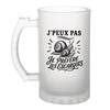 Verre à Bière J’peux pas je préfère les Escargots
