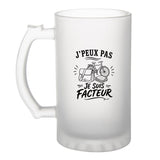 Verre à Bière J’peux pas je suis Facteur