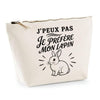 Trousse Beige J’peux pas je préfère mon Lapin