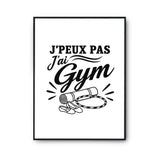 Poster J’peux pas j’ai Gym