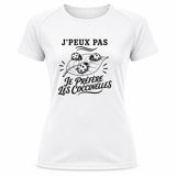 T-shirt de Sport Femme J’peux pas je préfère les Coccinelles