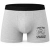 Boxer Homme J’peux pas je suis Auxiliaire de puériculture – Impression devant