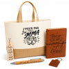 Coffret Cadeau J’peux pas j’ai MMA – Sac jute, carnet, stylo, porte-clés et marque-page