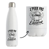 Gourde Isotherme J’peux pas je suis Éboueur