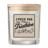 Bougie Parfumée Vanille J’peux pas j’ai Triathlon
