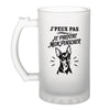 Verre à Bière J’peux pas je préfère mon Pinscher