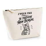 Trousse Beige J’peux pas je préfère mon Bengal