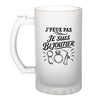 Verre à Bière J’peux pas je suis Bijoutier