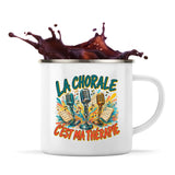 Mug Métal Émaillé La chorale c'est ma thérapie