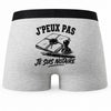 Boxer Homme J’peux pas je suis Notaire – Impression au dos