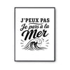 Poster J’peux pas je pars à la Mer