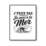 Poster J’peux pas je pars à la Mer
