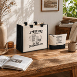 Ensemble Cabas et Trousse J’peux pas je suis Documentaliste