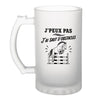 Verre à Bière J’peux pas j’ai Saut d’obstacles