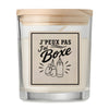 Bougie Parfumée Vanille J’peux pas j’ai Boxe