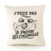 Housse de Coussin J’peux pas je préfère les Coccinelles