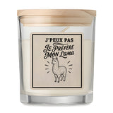 Bougie Parfumée Vanille J’peux pas je préfère mon Lama