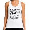 Débardeur Femme J’peux pas j’ai couture J'peux pas minimaliste