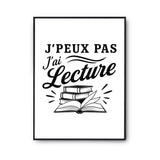 Poster J’peux pas j’ai Lecture