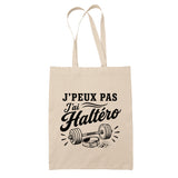 Tote Bag Beige J’peux pas j’ai Haltéro