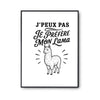 Poster J’peux pas je préfère mon Lama