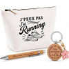 Coffret Cadeau J’peux pas j’ai Running – Trousse, stylo bambou et porte-clés